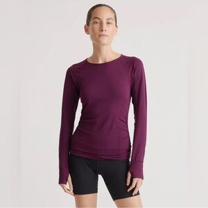 Quince Seamless Ruched Long Sleeve Top